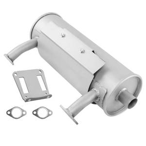 lot 19891 image: Muffler Kit Compatible with Kohler CH18-CH25, CH620-740 Engines Lawn Mower Right Mufflers, Replaces# 24 786 12-S, 2478612-S, 22-24HP Engine Muffler (Minor cosmetic damage)