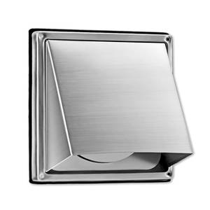 lot 19931 image: FRESH SPEED 6-Inch External Extractor Wall Vent Cushioned Non Return Flap