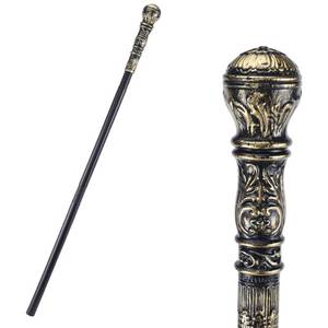 lot 20267 image: GORGECRAFT 31.7 Inch(80.5cm) Antique Cane Vintage Walking Stick Halloween Party Decorative Cosplay Costume Cane Handle Knob Costume Accessories for Halloween Party Supplies Dress Pimp Prop Adults
