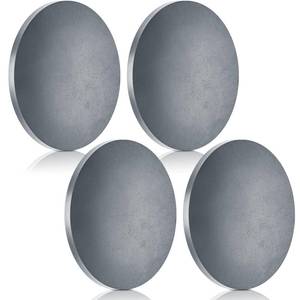 lot 20290 image: Therwen 4 Pack Hot Rolled Steel Plate 14 x 4 Diameter Circle, Weldable A36 Steel Sheet 4 Inch Round Base Sheet for Architecture