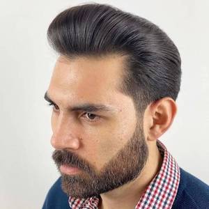lot 20318 image: HAPPY&CC Men Human Hair Toupee Patch Hair Replacement System for Men Mono Lace Thin Skin Mens Toupee Wigs #2 Brown Color 10x8 Inch