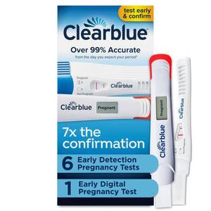 lot 20338 image: Clearblue Early Pregnancy Test Kit, At-Home Pregnancy Test Kit for Women, hCG Hormone Pregnancy Tests with Easy-to-Read Results,  (3 TESTS ONLY)