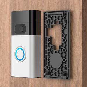 lot 20365 image: No-Drill Adhesive Doorbell Mount Compatible with Video Doorbell (2nd Generation - 2020 Release), Door Mounting Holder Bracket Accessories for Apartments Office Houses (1 Pack)