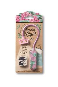 lot 20399 image: IF Book Lovers Reading Light - Floral, Pink