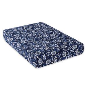 lot 20421 image: hyha Printed Couch Cushion Covers, Floral Sofa Covers Washable for 2 Cushion Couch, Stretch Pattern Outdoor Cushion Covers for Patio Furniture with Elastic Bottom(Medium, Baroque)