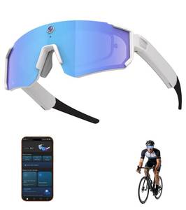 lot 20432 image: BLESSOURCE 2026 AI Smart Glasses with Camera 4K, 8MP HD Video Recording Sunglasses with Camera, Polarized Sports Sunglasses with EIS Stabilization, Dual Mic Noise Canceling, IP54, ChatGPT Enabled