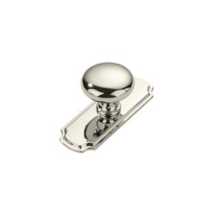 lot 20435 image: khtumeware 10 Pack 1-14 inch Backplate for Cabinet Knobs Polished Nickel Drawer Knobs Cabinet Hardware Vintage Knobs with Backplate