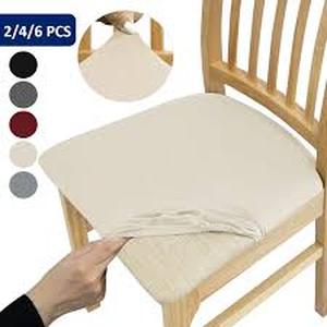 lot 1213 image: Dining Chair Seat Cover Set