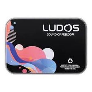 lot 6042 image: LUDOS Sound of Freedom Earbuds with Blue Carrying Pouch