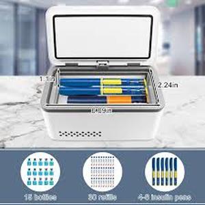 lot 11637 image: Electric Insulin Cooler Travel Case Box,Insulin Fridge For Travel TSA Approved, Portable Insulin Refrigerator
