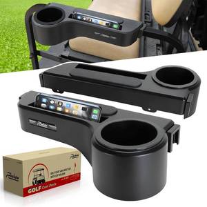lot 1282 image: Roykaw Golf Cart Armrest with Cup HolderRear Seat Arm Rests Fit for EZGOClub CarYamaha & Most Golf Cart, Upgrade 3rd Gen - with Phone Holder, No Drilling Required, Fit 1.01-14 Square Tube Frame
