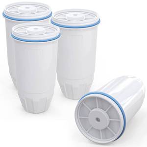 lot 1301 image: Water Filter Replacement Compatible with Zero Pitcher and Dispenser ZR-001 ZR-017 ZR-004 ZP-006 ZD-013 ZS-008, Multi-Stage Filter System, Reduce Lead, Chromium, and PFOAPFOS, Pack of 4, By DESENRUIS