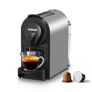 lot 1326 image: CHULUX Compact Espresso Machine, 20 Bar Single Serve Coffee Maker, Dual Brew Sizes for Espresso and Lungo, 1400W Rapid Brewing, Mystic Gray (Upgrade Model)