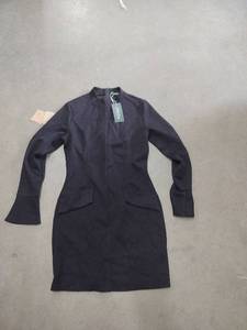 lot 2228 image: Ladies zip up black dress size M