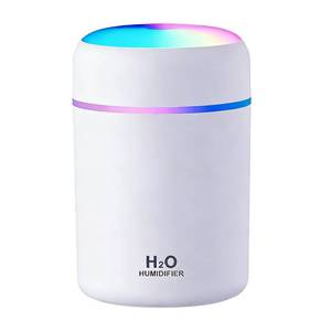 lot 2244 image: shuielai Portable Colorful Cool Mini Humidifier, USB Personal Desktop Humidifier,. Perfect for Bedroom, Office & Car(300ml, White)