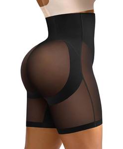 lot 2246 image: SHAPELLX Shapewear Under Dresses for Women Tummy Control Underwear High Waist Shaping Body Shaper Slimmer Seamless Butt Lifting Shorts Black XL