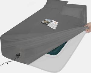 lot 2300 image: AEHISDHIE Air Mattress Sheets - 2 Pieces Set - Suitable for Inflatable mattresses 18 inches deep - can be inflated Without disassembly, Convenient, Sturdy, Easy to use air Bed Sheet(Gray��Twin)