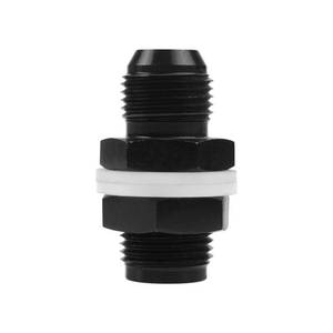 lot 4083 image: Male 8AN Bulkhead Fuel Cell Fitting Adapter, Anodized Aluminum Straight Fitting with 2 Washers, Fuel Line Hose Adapter with Locking Nut, Replacement Fittings for Fuel Systems (8an, 1PCS)