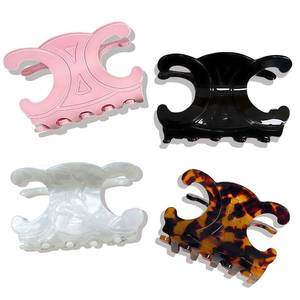 lot 4132 image: Premium Durable Acetate Butterfly Hair Clips, Hair Clip, 4 Pack Medium Size Acetate Hair Claw Clips with Secure Hold,Perfect for Updos,Perfect for Updos (2.76 x 1.66 in)
