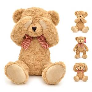 lot 4134 image: suepcuddly 20 Posed Teddy Bear Stuffed Animal Cute Plush Toy for Girl Kids (Light Brown)