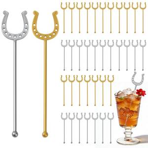 lot 4147 image: DTOFOOT 36 PCS Derby Drink Plastic Stirrers Swizzle Sticks, Kentucky Derby Party Supplies Reusable 7 Inch Cocktail Stirrers for Kentucky Holiday Party Coffee Tea Hot Cocoa Bar Supplies Decor