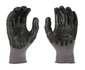 lot 4151 image: Mad Grip F50 Thunderdome Impact Gloves, GreyBlack, X-Large