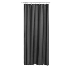 lot 4181 image: N&Y HOME Fabric Shower Stall Curtain or Liner 36 x 72 Inches - Hotel Quality, Machine Washable, Water Repellent - Graphite Gray, 36x72