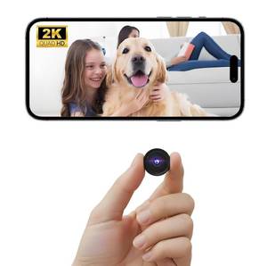 lot 4200 image: ELEFOCUS Hidden Camera,2K Mini Camera,Nanny Cam Hidden Camera,WiFi Spy Camera with Night Vision & Motion Detection,Camaras Espias Ocultas for PetBaby