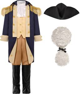 lot 4202 image: SIZGAROOT George Washington Costume for Boys Kids Colonial Alexander Hamilton Costume (12-14 Years)