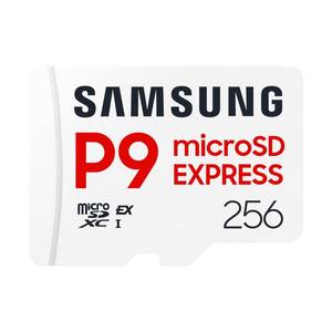 lot 4208 image: Samsung P9 Express microSD Express Card, 256GB microSDXC Memory Card, Up to 800 MBs, for Nintendo-Switch  2, (MB MK256TAM)
