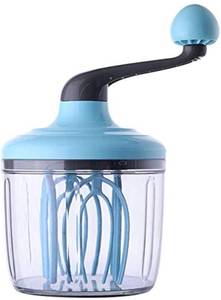 lot 5255 image: Egg Whisk &Separators Plastic Hand Crank Push Whisk Blender for Home - Versatile Tool for Egg Beater, Milk Frother, Hand Push Mixer Stirrer - Kitchen Utensil for Blending, Whisking, Beating