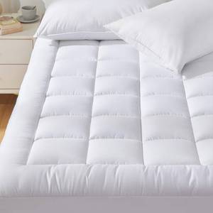 lot 5279 image: CozyLux Twin Size Mattress Pad Pillow Top Cotton Cooling Mattress Topper 8-21 Deep Pocket Mattress Cover Quilted Fitted Cooling 450GSM Mattress Protector (39x75 inch,White)