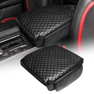 lot 5305 image: LINOAH Center Console Cover for 2019-2026 Ram 1500 Center Console Cover, Armrest Cushion Pad Accessories with Side Pockets, PU Leather for 5th Ram 1500 Anti-Scratch for Ram 1500 Accessories