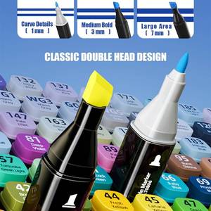lot 5315 image: AMUIZC Alcohol Markers, 262 Colors Art Drawing Markers Set for Kids Adults Dual Tip Permanent Sketch Markers, with Organizing Case