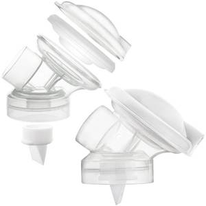 lot 6092 image: Nenesupply Connectors Compatible with Medela Personal Fit Flex Connector. Work with Pump in Style Maxflow Freestyle Flex Swing Maxi Breastpumps Not Original Medela Pump Parts. Incl. Membrane and Valve