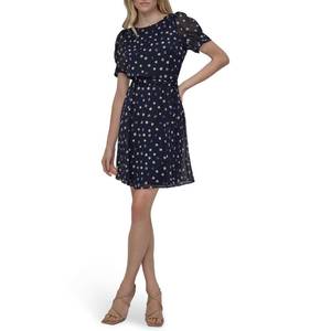 lot 6104 image: DKNY Womens Dress, Navy Multi, 16