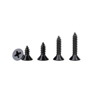 lot 10312 image: 620 Pcs M3 Wood Screws Kit - Phillips Flat Head Small Screw Set, 4 Size Assortment (681012mm), Black Anti-Corrosion Coated,for Indoor Furniture, Cabinets & DIY Crafts.
