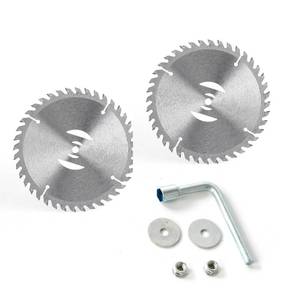 lot 10333 image: Grass Trimmer Blade Heads Replacements - 6in Saw Blades Aperture 5mm, Metal Cutter Blades Replacement Suitable for Most Electrical Weed Wacker stringless Weed Eater 2PCS