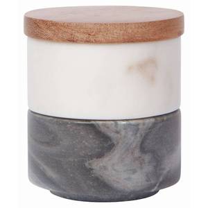 lot 10361 image: Danica Heirloom Marble Salt Cellar  White & Slate