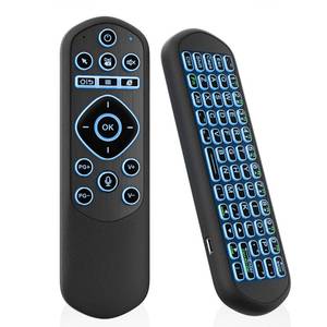 lot 10364 image: iPazzPort Air Mouse Remote with Keyboard, 2.4G Wireless & Bluetooth Backlit Controller, 7-Color LED, Rechargeable Type-C, IR Learning for Smart TV, Android Box, PC, HTPC