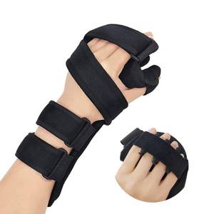 lot 10367 image: OSK Soft Functional Resting Hand Splint for Flexion Contractures - Stroke Hand Brace by Restorative Medical - Corrective, Supportive Brace for Correction, Comfort & Pain Relief (Small, Left)