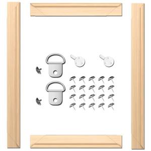 lot 10383 image: ARTIQO DIY Canvas Stretcher Bars 12x16 Inch Canvas Frame - Easy to Assemble, Gallery Wrap Oil Frame Kits Canvas Wood Stretcher Bars- for Oil Paintings, Prints, Paint by Numbers & Posters