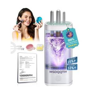 lot 10393 image: 2026 Upgrade Makeup Brush Cleaner Machine��NO.1-12X Cleaning Power��Electric Makeup Brush Cleaner��International Certification - 10000RPM Turbo Motor��Suitable for All Brush Brushes��White
