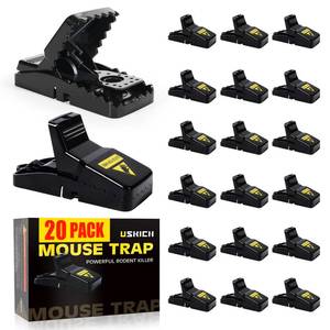 lot 11701 image: 20 Pack Mouse Traps Indoor for Home,Mice Traps for House,Reusable Mouse Trap that Work,Small Mice Catchers for Home Indoor, Quick Set Mousetraps Effective