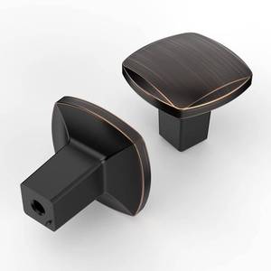 lot 11708 image: Asidrama 30 Pack Oil Rubbed Bronze Kitchen Cabinet Square Dresser Drawer Cabinet Hardware Zinc Knobs for Dresser Drawers