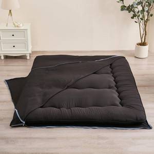 lot 11713 image: Zelladorra Futon Mattress Cover, Plush Japanese Floor Mattress Cover with Zipper, Machine Washable (Grey, Full)