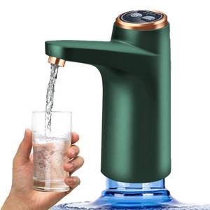 lot 11729 image: 5 Gallon Water Bottle Dispenser Pump System USB Charging Automatic Drinking Water Pump Portable Electric Water Dispenser (Green)