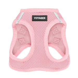 lot 12234 image: Best Pet Supplies Voyager Step-in Air Harness - All Weather Mesh, Reflective, No Pull Harness for Dogs, Cats - Secure with Hook & Loop Fastener, Buckle, Double D-Rings - Pink, S