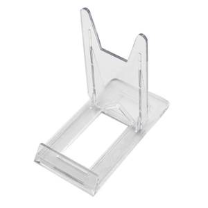 lot 12272 image: Artliving Two Part Adjustable Clear Acrylic Plastic Display Stand Easel (set of 6)