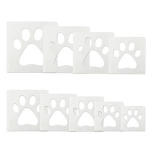 lot 12284 image: Paw Stencil, 8Pcs Large Dog Paw Stencil for Painting,Cute Bear Cat-Paw Print Stencils Template Reusable Plastic Animal-Paw Paint Stencils for Crafts Art Painting on Wood Paper Flag Wall Home Decor